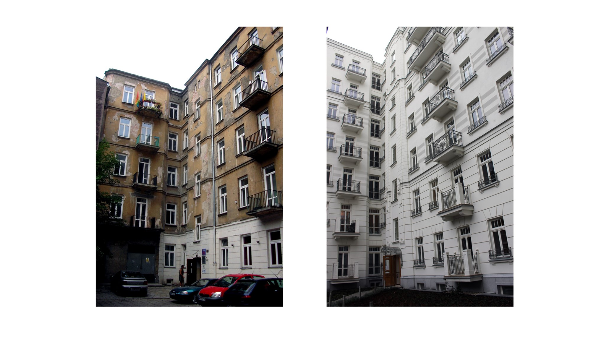 Kamienica Hoża 50 projekt przebudowa nadbudowa modernizacja nowa fasada Proart Anna Rostkowska fasada