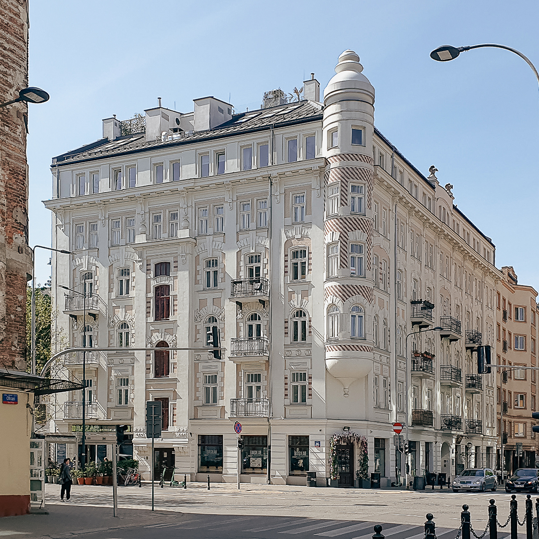 Kamienica Okrzei 26 przebudowa nadbudowa remont konserwacja dom pod sowami architektura Anna Rostkowska Marcin Biczyk