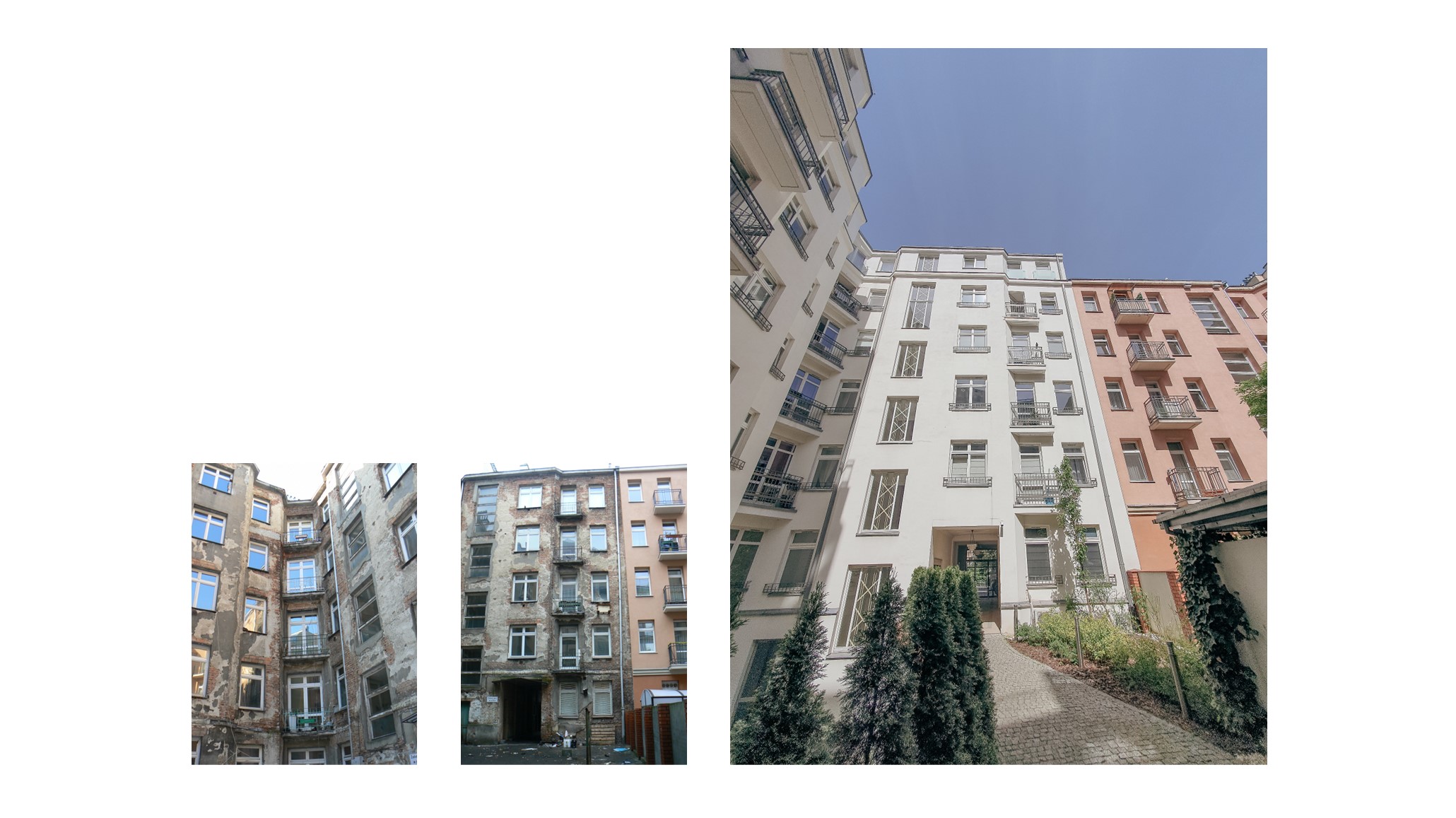 Górnośląska 7A projekt przebudowa nadbudowa remont Fenix Proart art-deco zig-zag modernizm wnętrza elewacja wewnętrzna Anna Rostkowska Piotr Kilanowski