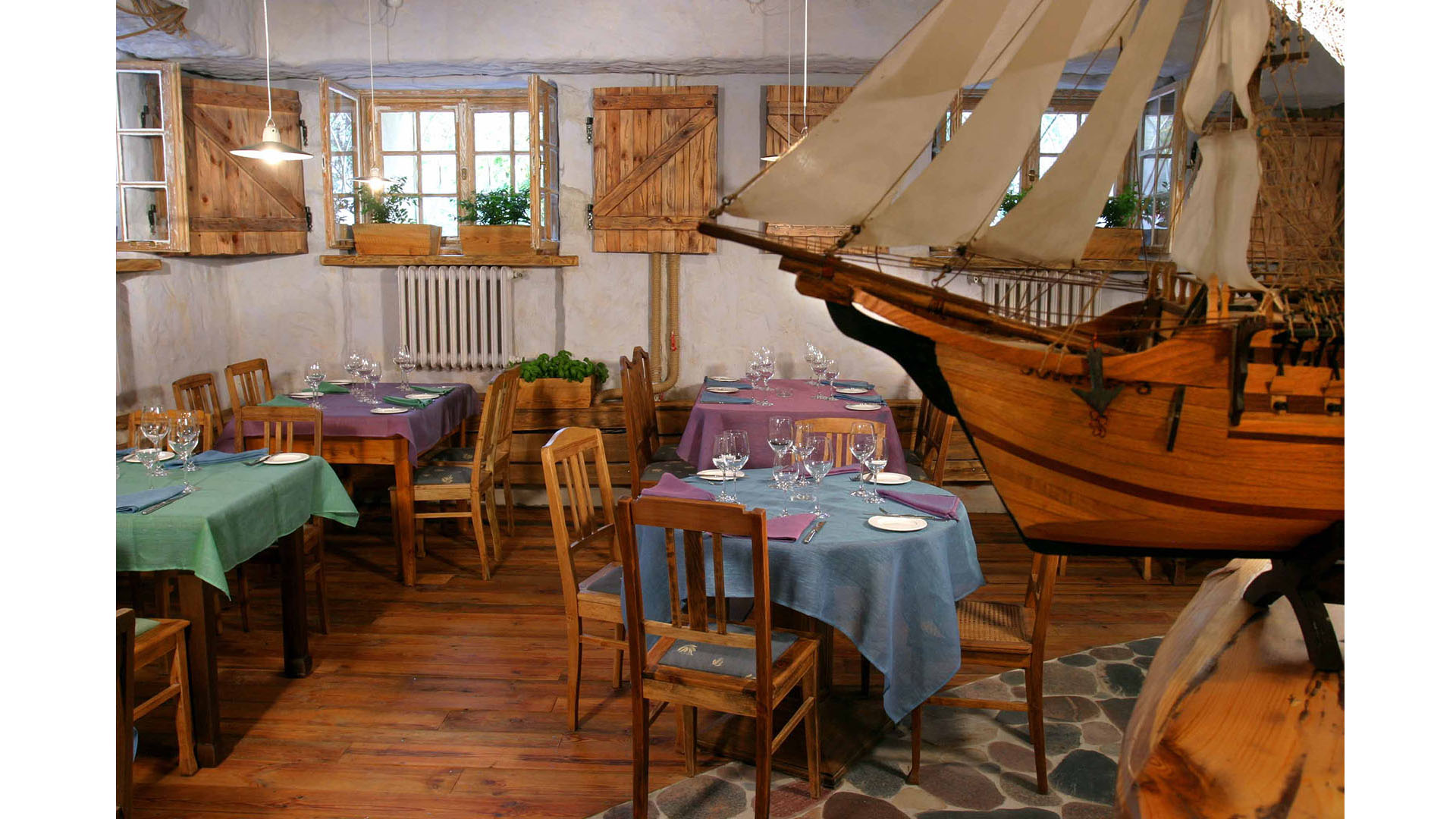Restauracja Rybna wnętrza projekt wystrój Proart knajpa Foksal