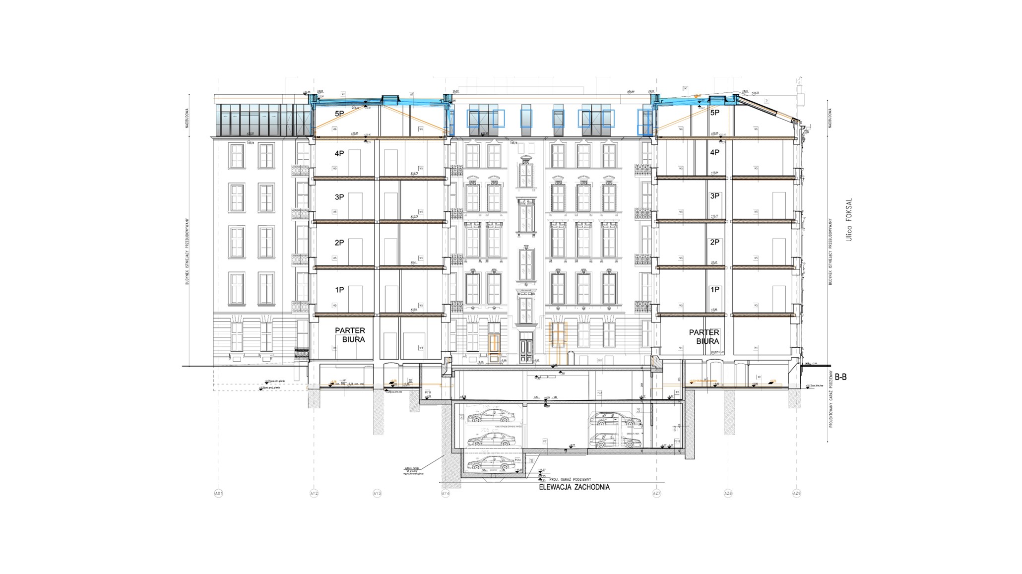 projekt przebudowa modernizacja nadbudowa adaptacja Proart Anna Rostkowska odtworzenie fasady fasada eklektyzm kamienica